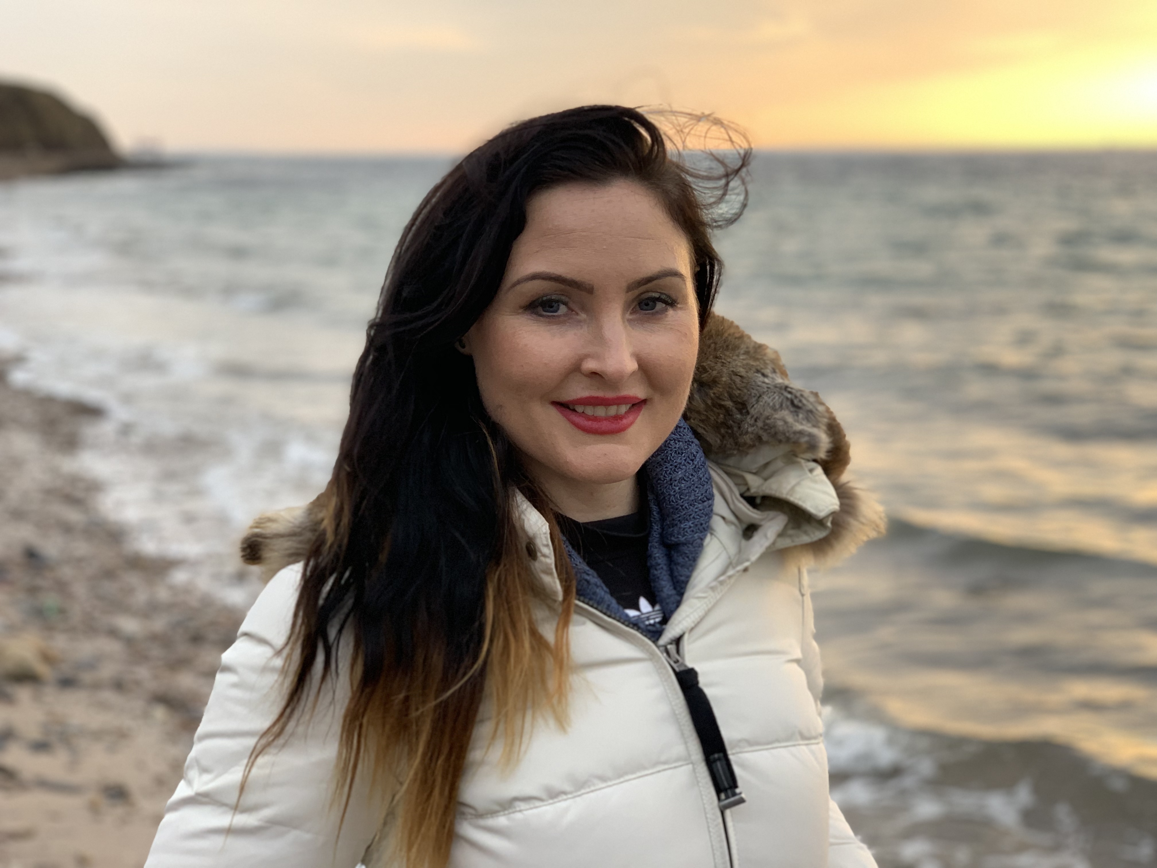 Jane at Scapa beach